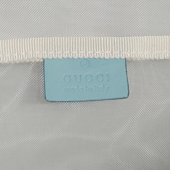 GUCCI Teal Tote with Monogram Design - Picture 5 of 9